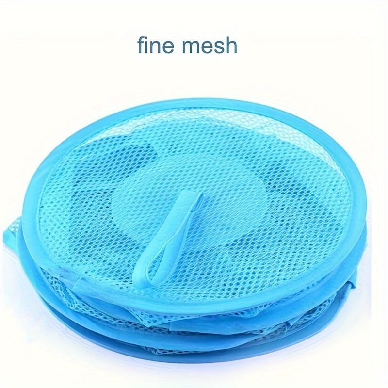 1 pieza de cesta de almacenamiento plegable de malla para colgar, red de almacenamiento para juguetes, ropa, calcetines, ropa interior, toallas de baño