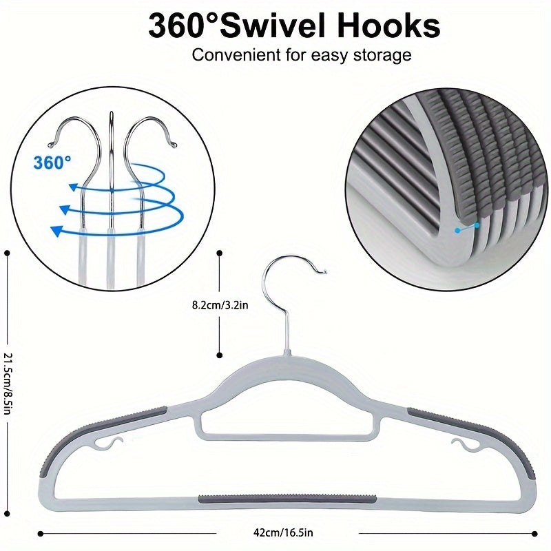 10 Perchas Para Ropa, Perchas Antideslizantes Sin Rastro, Perchas Resistentes Y Duraderas, Almacenamiento Y Organización De Secado De Ropa Para El Hogar Para Dormitorio, Baño, Hogar