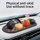 Soporte antideslizante para coche - Montaje rotativo antideslizante para teléfono, navegación y tarjetas de estacionamiento, material ABS, opciones negras/rojas/grises, compatible con la mayoría de los vehículos, montaje para teléfono en coche, accesorio