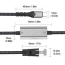 Adaptador de Cable RJ45 a USB para Hombre, Adaptador de Tipo C a USB Gigabit para Tarjeta de Red 2 en 1 para Switch iPhone 15 16 Pro Macbook Air Pro Laptop iPad Pad Teléfono y Xbox PS5