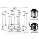 15 piezas de rejilla de acero inoxidable de grado alimenticio para freidora de aire, rejilla vertical, para hacer deliciosos platos en la cocina, herramienta de cocina.