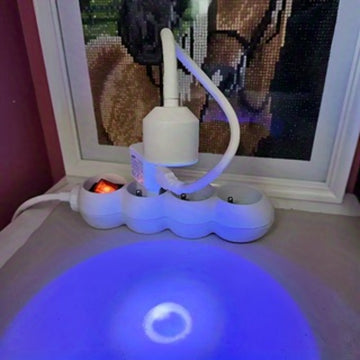 2 unidades de secadores de uñas LED mini con alimentación USB - Diseño plegable y portátil, aplicación rápida de esmalte de gel para uñas de los pies y dedos, no se necesita batería, construcción de plástico, accesorios de tecnología de uñas, diseño eleg