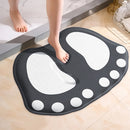 Alfombra de baño de esponja de 1,2 cm de grosor, alfombra de franela, alfombra de entrada, alfombra de baño absorbente, alfombra antideslizante para pies en el baño