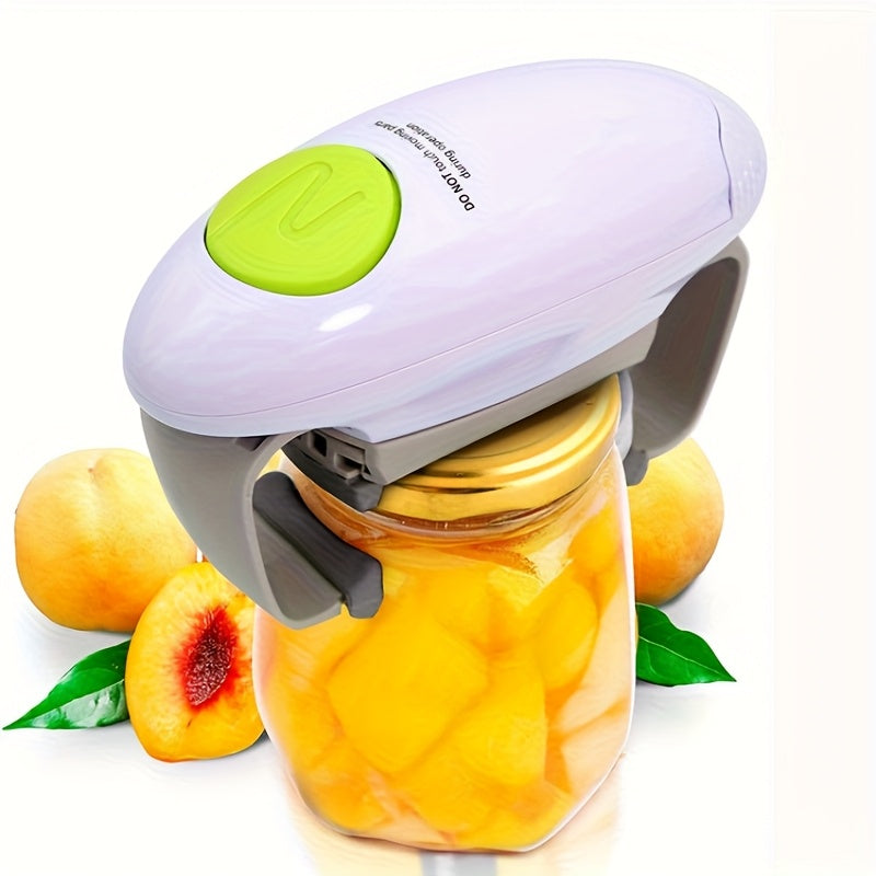 Abrelatas Eléctrico, Utensilio de Cocina para Personas Mayores con Manos Débiles y Artritis, Herramienta Multifuncional Fácil de Usar. Funciona con Pilas AA (Pilas No Incluidas)