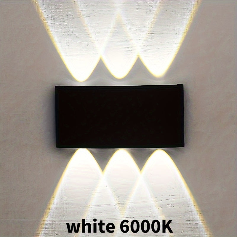 Lámpara de pared LED con luz hacia arriba y abajo, iluminación interior AC85-265V, 1 unidad