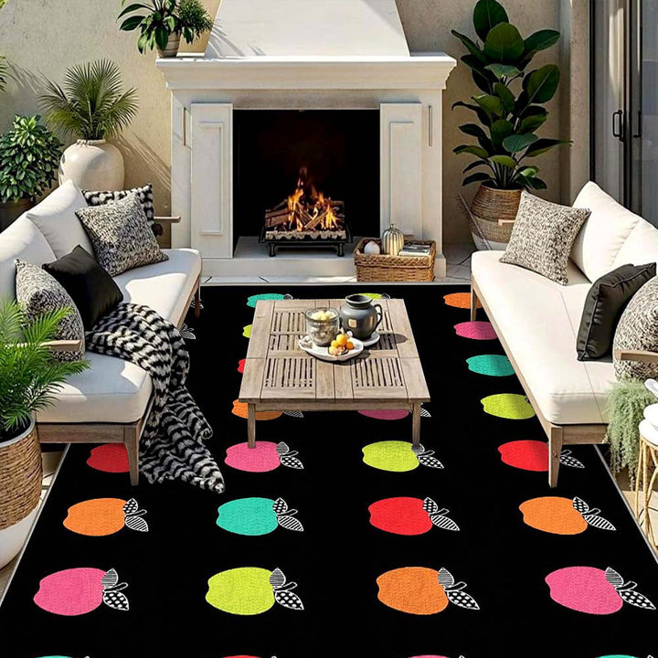 Veludo/852g/m², estampado, patrón geométrico abstracto, decoración casual para salas de juegos, bajo piso, fácil de mantener, con el suave tacto del lujo del veludo, alfombra de gradiente, respaldo antideslizante - Lavable a máquina, adecuado para exteri