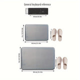 Alfombra de Baño de Esponja Ultra-Suave 25D Gruesa - Antideslizante, Absorbente para Decoración del Hogar, Perfecta para Cocina, Lavandería y Dormitorio, Alfombras de Baño