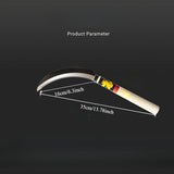 Cuchilla de hierro de manganeso duradera - Herramienta agrícola afilada para cortar césped y arroz de manera eficiente, esenciales para el jardinería al aire libre