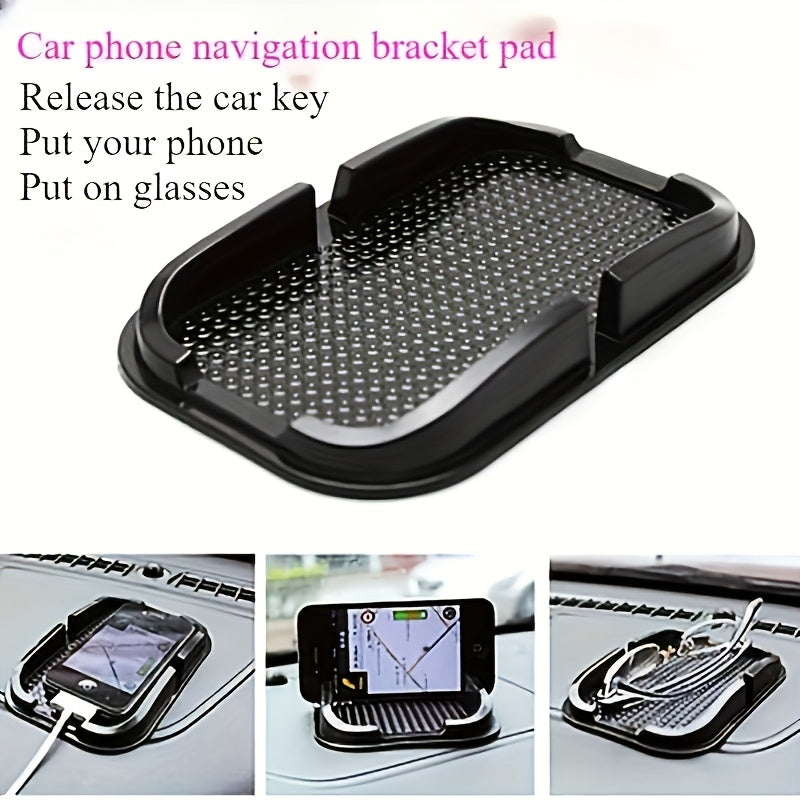 1pc alfombrilla antideslizante universal para tablero de coche, soporte adhesivo para teléfono móvil, accesorio interior de automóvil en silicona