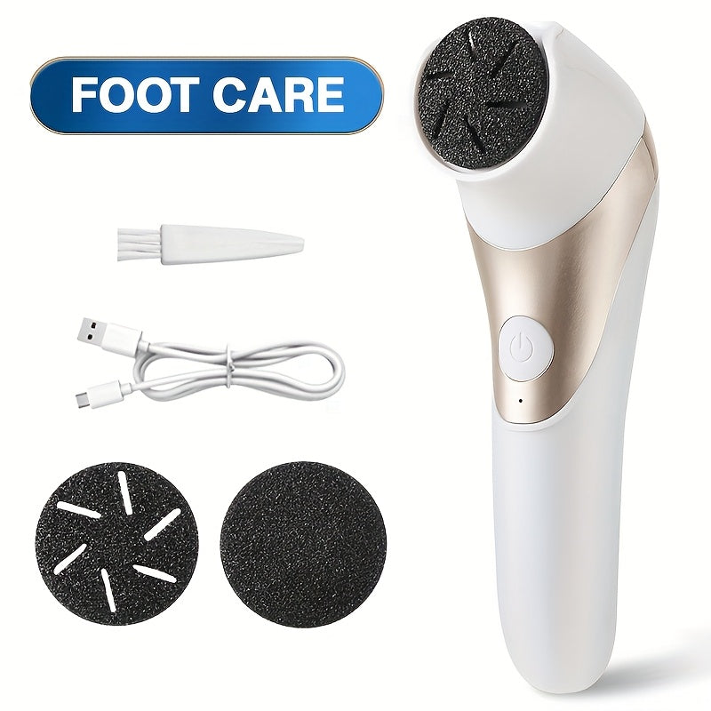 Limpiador de Pies Eléctrico Recargable - Juego Profesional Impermeable para Pedicura, Herramienta Portátil para Cuidado del Pie, Regalo Perfecto para el Día del Padre