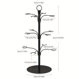 Soporte de vaso de vidrio elegante estilo europeo, estante de vaso de hierro, exhibición de vasos colgados al revés, centro de mesa decorativo para restaurante o establecimiento, soporte de vaso.