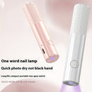 Lámpara de uñas LED portátil - Secador de gel de polichroma de secado rápido, luz de manicura recargable por USB, iluminador de dedos y dedos de mano, regalo de San Valentín, cuerpo cilíndrico de larga duración, concha de plástico duradera, herramienta l