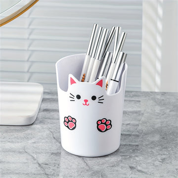 Organizador Creativo de Brochas de Maquillaje - Esencial para Dormitorio, Caja Organizadora de Pinceles y Lápices de Cejas para Escritorio