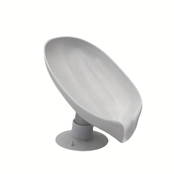1pc Soporte De Jabón De Drenaje, Tipo De Ventosa Sin Perforación, Soporte De Jabón De Drenaje Sin Acumulación De Agua, Caja De Jabón Para Uso Doméstico, Suministros De Organización Y Almacenamiento En El Hogar, Accesorios De Cocina, Accesorios De Baño