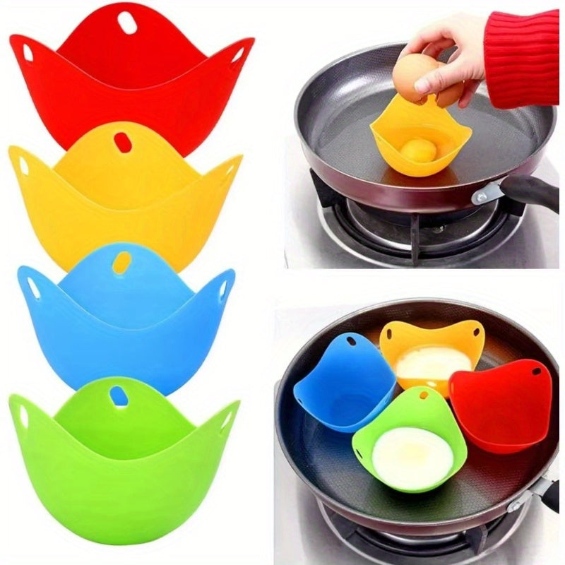 Cocinador de huevos de silicona, adecuado para freidor de aire, estabilizador de huevos reforzado, resistente a altas temperaturas, vaporizador de silicona de grado alimenticio.