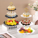 Juego de 2 Piezas para Exhibición de Postres Estilo Medio Oriente con Soporte para Tartas y Cupcakes, Ideal para Bodas y Ceremonias de Graduación