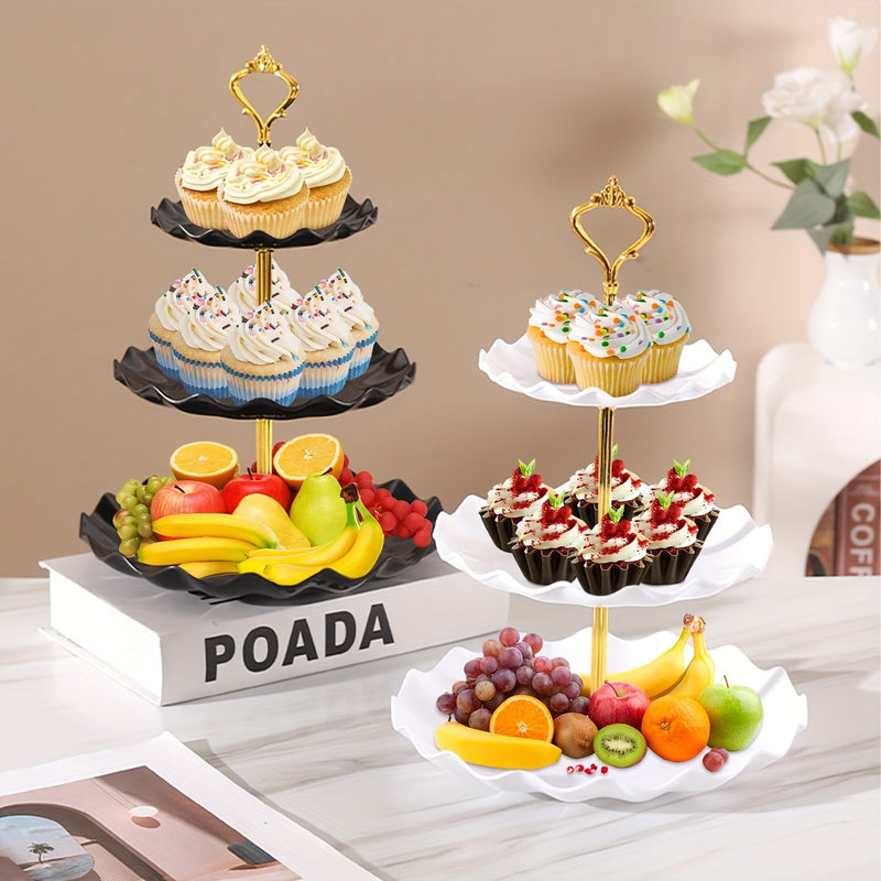 Juego de 2 Piezas para Exhibición de Postres Estilo Medio Oriente con Soporte para Tartas y Cupcakes, Ideal para Bodas y Ceremonias de Graduación