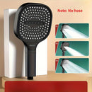 Cabezal de ducha de mano de alta presión con filtro, cabezal de ducha de masaje de montaje en pared de plástico cuadrado para accesorios de baño Decoraciones de Halloween, Navidad