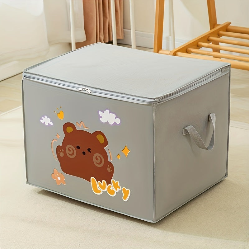 Bolsa de almacenamiento grande a prueba de polvo, bolsa de ropa plegable y ligera con cremallera y asas, regalo de Navidad/Halloween.
