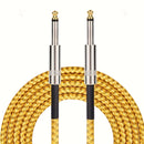 Cable de audio para guitarra con cancelación de ruido de alta fidelidad, conector recto macho a macho, 150 cm, 300 cm, 600 cm, para guitarra eléctrica, bajo y acústica