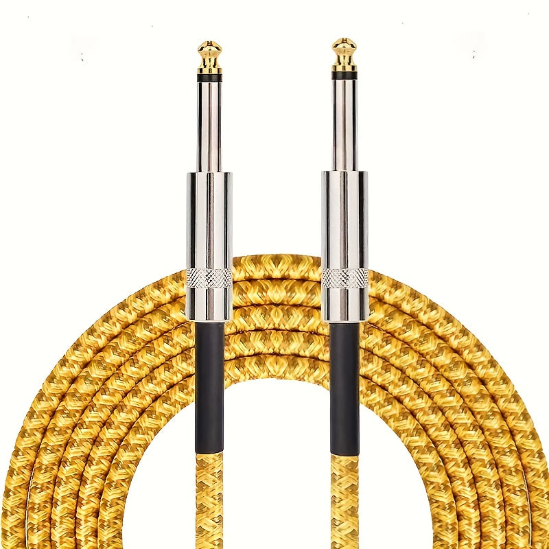 Cable de audio para guitarra con cancelación de ruido de alta fidelidad, conector recto macho a macho, 150 cm, 300 cm, 600 cm, para guitarra eléctrica, bajo y acústica