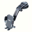 Soporte para teléfono de coche ajustable en vertical y horizontal, ofrece alta estabilidad y fuerte adhesión, incluye almohadilla adicional. Compatible con todos los smartphones