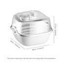 1 estuche de cesta multifuncional con pantalla digital, alimentado por USB, para descongelar, lavar, limpiar y descongelar carne, mariscos, frutas y verduras. Funciona en silencio, ideal para el hogar, el coche, los viajes en RV, los utensilios de cocina