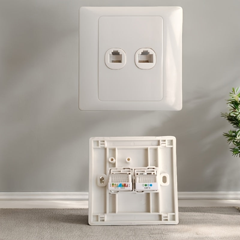 10 piezas, panel de red redondo 8P8C, módulo sin herramientas, seis clases, clase seis, tres clases, RJ45CAT.6, CAT.7, RJ11CAT.3, adaptador de línea de alimentación