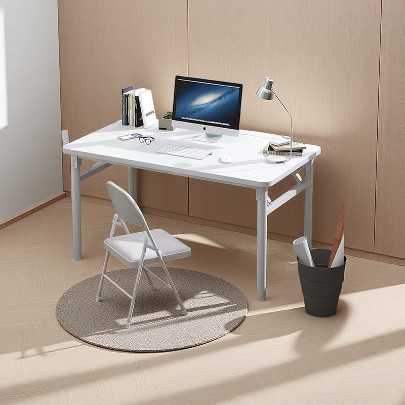 Escritorio plegable para computadora incluye silla, diseño compacto para hogar, dormitorio y espacios pequeños, estilo moderno, simple y elegante, adecuado para todas las estaciones.