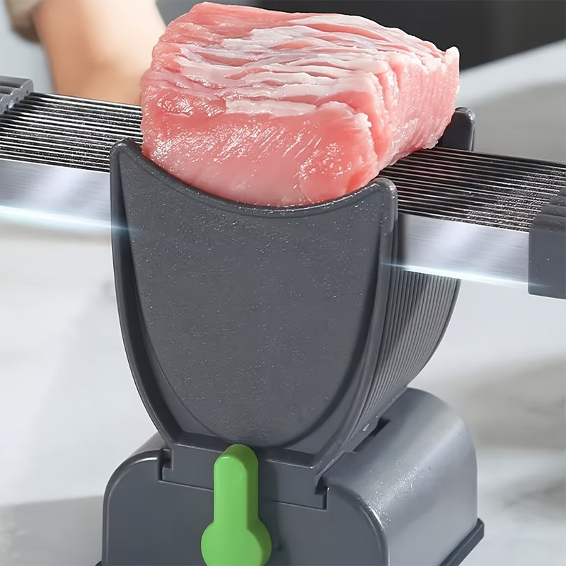 Juego de Picadora de Carne Manual, Cortador de Carne para Cocina en ABS, Adecuado para Res, Salmón, Cordero y Verduras, Sin Necesidad de Carga, Funciona sin Baterías, Ideal para Cocinar y Asar