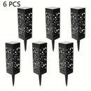 6 luces solares para exteriores, luces decorativas solares para caminos, iluminación para jardín y césped, luces LED solares para paisajismo