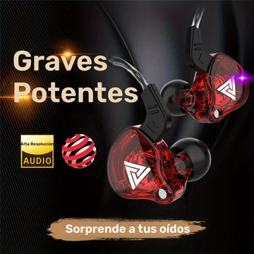 Auriculares Intraurales de Alta Fidelidad QKZ FiLe, Auriculares con Cable y Micrófono, Cancelación de Ruido de Subwoofer, Monitor para Juegos y Música, Plástico Duradero, Cable de 120cm/47.24 pulgadas, Diseño de Colores Vivos