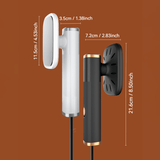 1pc Plancha Mini Portátil USB - Diseño Compacto para Viajes, Sin Batería Necesaria, Ideal para Hogar, Hotel y Dormitorio - Regalo Perfecto en Empaque Blanco con Rayas, Esencial para Habitaciones de Residencia, Solución de Lavandería Moderna, Textura Suav