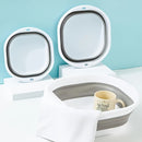 3 piezas de lavabo plegable y conveniente - Multiusos para lavar la cara, verduras, ropa interior y pies - Plástico duradero, no necesita electricidad, diseño portátil para duchas de RV y uso doméstico, duchas de RV para pies, uso multifuncional, diseño