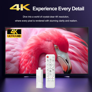 2025 Nueva Llegada H96 MAX RK3518 Smart TV Stick con Android 14.0, WiFi6, BT5.4, Ethernet 100m, Resolución 4K@60Hz, Salida HD, Asistente AI Caja Reproductor de TV
