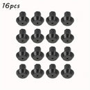 16 piezas de Pies Antideslizantes para Rejilla de Quemador de Estufa de Gas - Piezas de Repuesto Negras para Cocinar con Seguridad, Compatibles con Hornos de Gas, Fácil Instalación para un Desempeño Suave en la Plancha