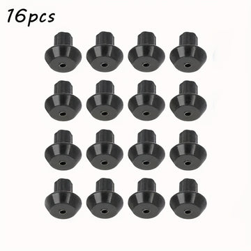 16 piezas de Pies Antideslizantes para Rejilla de Quemador de Estufa de Gas - Piezas de Repuesto Negras para Cocinar con Seguridad, Compatibles con Hornos de Gas, Fácil Instalación para un Desempeño Suave en la Plancha