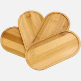 Bandeja de Bambú Versátil - Perfecta para Joyería, Organización de Baño & Decoración del Hogar | Bandeja de Servir de Madera Minimalista para Comedor & Encimeras