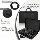 Estuche de almacenamiento ligero de EVA moldeado para Pioneer DDJ RX2 RX3, negro