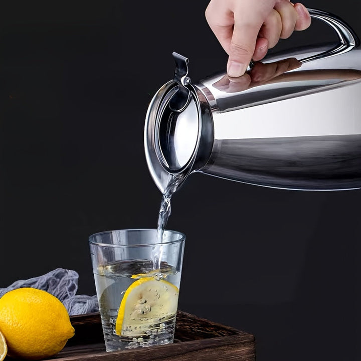 Hervidor Aislado de Acero Inoxidable - Termo de Doble Capa al Vacío, Olla Térmica para Bebidas Calientes y Frías con Asa y Boquilla, Ideal para Cocina y Comedor