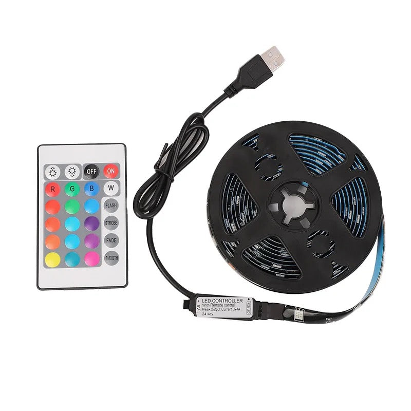 Cinta De Luces Led Con Control Led 5M USB+R