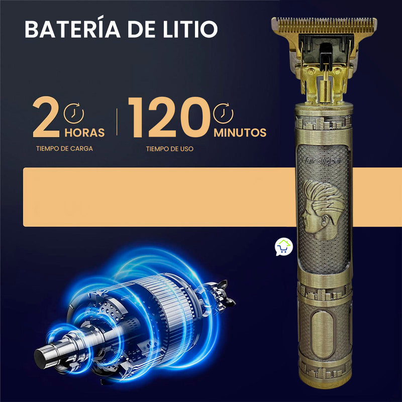 Máquina Motilar Patillera Buda Dorada Cortadora Pelo T9-V2