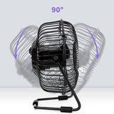 Ventilador + Reloj LED USB Temperatura Hogar Oficina Escritorio CENC-059