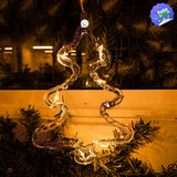 Cortina Intercalada de Arboles y Estrellas 3 M 130 LEDS Decoración Navidad 173