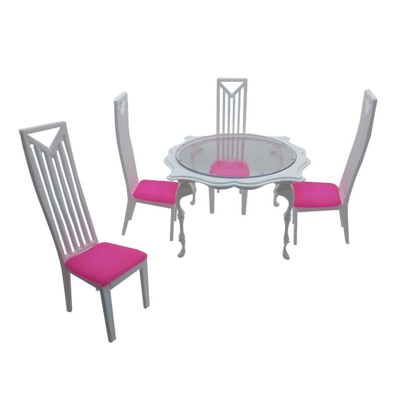 Casa De Muñecas Tipo Barbie Set Armable + Cocina Y Comedor Carolina 160-2