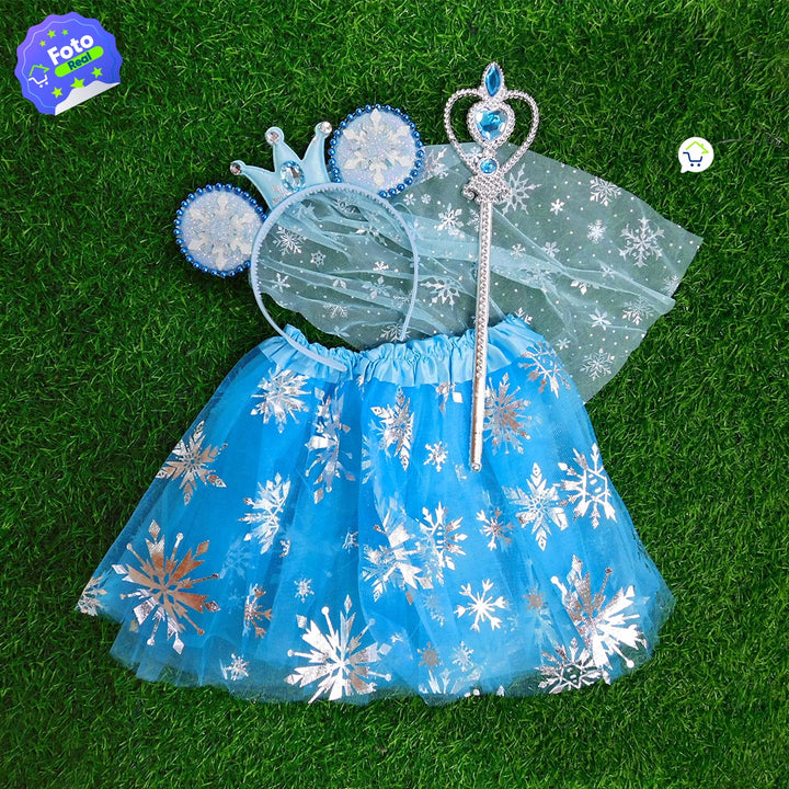 Disfraz Princesa Helada Accesorios Halloween Niñas Fiesta de Disfraces OF-701