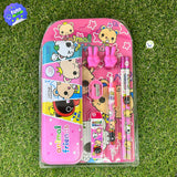 Set Escolar x8 Cartuchera Lápices Borrador 009K