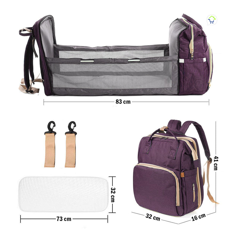 Pañalera Portátil + Cuna Cambiador Plegable PS0066