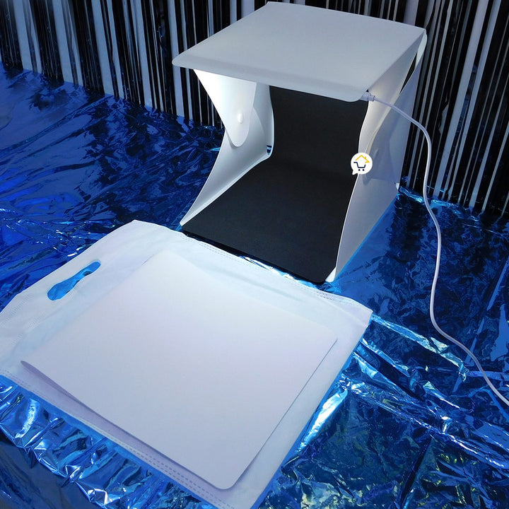 Mini Estudio Fotografía Caja de Luz LED Fotos Plegable HL11031