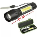 Super Mini Linterna Led Recargable Luz Zoom Largo Alcance